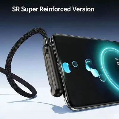 Dual Type-C Fast Charging MAX 240W Foldable Phone Stand Data Cable thumbnail 4