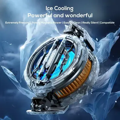 Premium Cooling Radiator for Phones - Black ABS Aluminum thumbnail 3