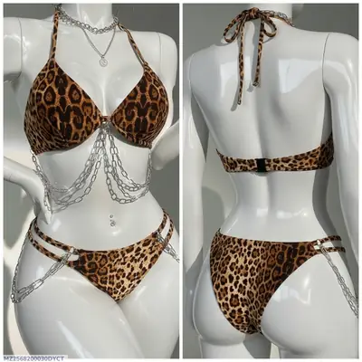 Cotton Embossed Comfortable And Lightweight Lingerie Set / Imported Bra Panty (Bikini Style)