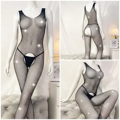 Net Plain Comfortable And Lightweight Fishnet / Imported Full Body Stocking For Girls
