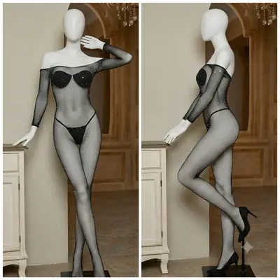 Net Plain Comfortable And Lightweight Fishnet / Imported Luxury Full Body Stocking For Girls 