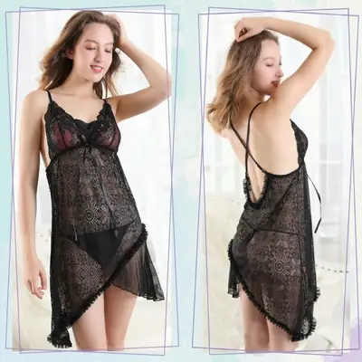 Net Lace Comfortable And Lightweight Lingerie Set