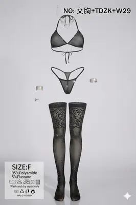 Net Bikini Style Stocking with Socks / Bra Panty Socks