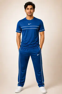 Men's Fleece Plain Track Suit thumbnail 2