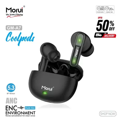 Morui GM-A7 CoolPods ANC & ENC Wireless Bluetooth Earbuds 