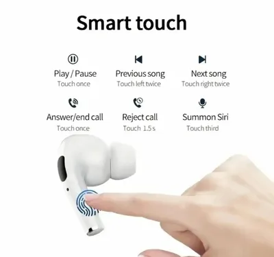 White Long-Lasting Battery With Fast Charge Earbuds Pro 3.0 thumbnail 2