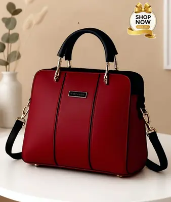 Women's Rexine Plain Hand Bag thumbnail 2