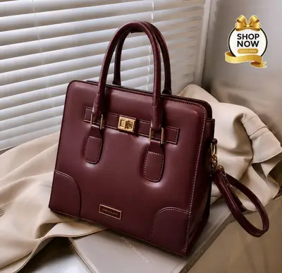 Women's Rexine Plain Hand Bag thumbnail 2