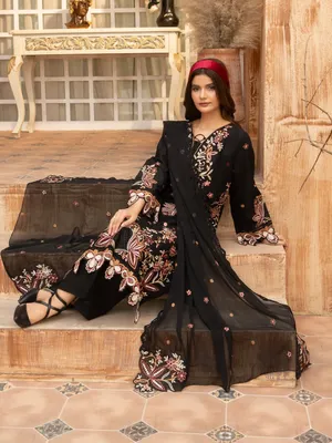 Wasl - U6A Embroidered Lawn Suit - 3 Pcs Set for Women thumbnail 5