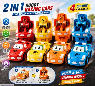Boy's Plastic City Road Design Car