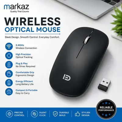 Portable Wireless Optical Mouse – 2.4GHz thumbnail 3