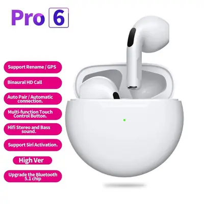 Pro 6 Wireless Earbuds + Charging Case thumbnail 4