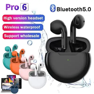 Air Pro 6 TWS Wireless Headphones Bluetooth Earphone 5.0 Stereo Headset Earbuds with Microphone for Phone thumbnail 8