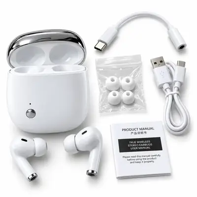 Wireless Earbuds – Bluetooth 5.0, Stereo Sound, Clear Calls 