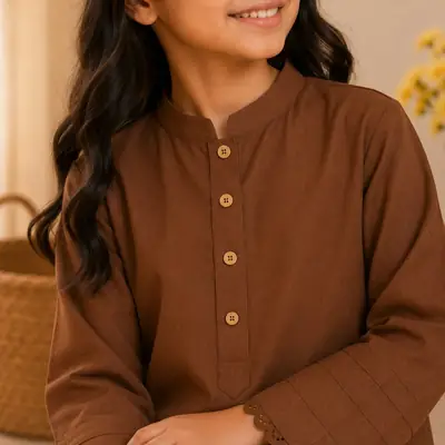 Stylish Girl's Georgette Kurta and Trouser Set  thumbnail 3
