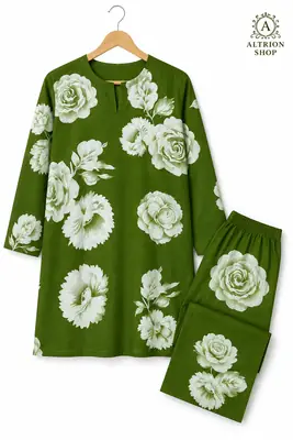 2 Pcs Women's Unstitched Printed Suit thumbnail 2