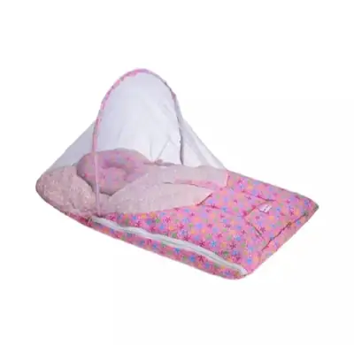 Baby Textured Baby Bed With Mosquito Net