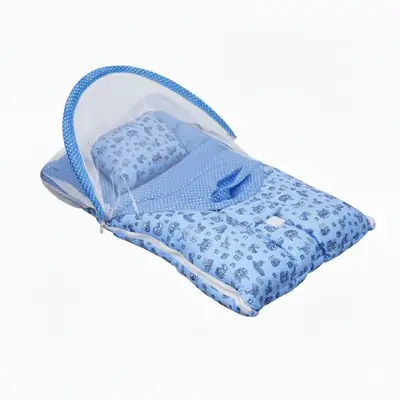 Baby Textured Baby Bed With Mosquito Net thumbnail 3