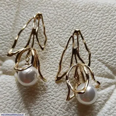 Best Friend Design Gold Plated Artificial Stones Earrings