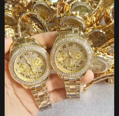Golden Crystal Roman Dial Watch thumbnail 2