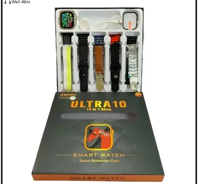 Ultra 10 Smart Watch With 10 Straps & Charging Spot  thumbnail 3