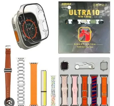 Ultra 10 Smart Watch With 10 Straps & Charging Spot  thumbnail 4
