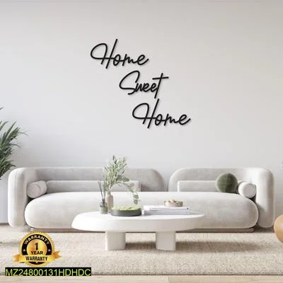 Black Wall Art “Home Sweet Home” Modern Decor