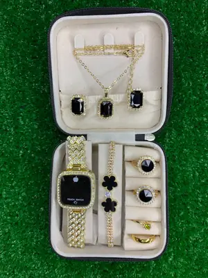 Pack of 8PCS Women's Trendy Gift Choice For Girls And Women Watch Set thumbnail 3