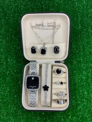 Pack of 8PCS Women's Trendy Gift Choice For Girls And Women Watch Set thumbnail 5