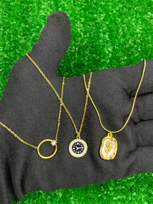 Pack of 3PCS Multi Layered Gold Plated Pendants