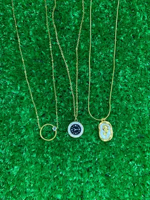 Pack of 3PCS Multi Layered Gold Plated Pendants thumbnail 2