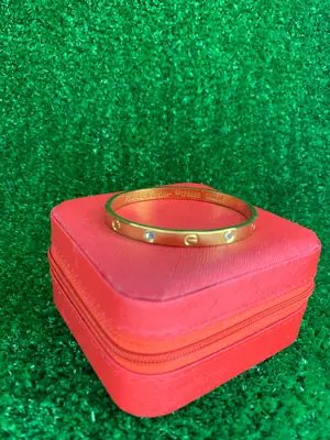 Trending Elegant Gold-Plated Stainless Steel Bangle Bracelet for Girls & Women with Elegant Design thumbnail 2