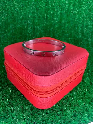 Trending Elegant Gold-Plated Stainless Steel Bangle Bracelet for Girls & Women with Elegant Design thumbnail 5