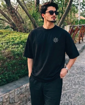 Men's Premium Drop Shoulder Printed T-Shirt thumbnail 3