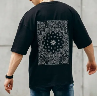 Men's Premium Drop Shoulder Printed T-Shirt thumbnail 4