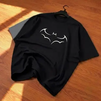 Premium Batman Logo Drop Shoulder T-Shirts - Oversized Fit