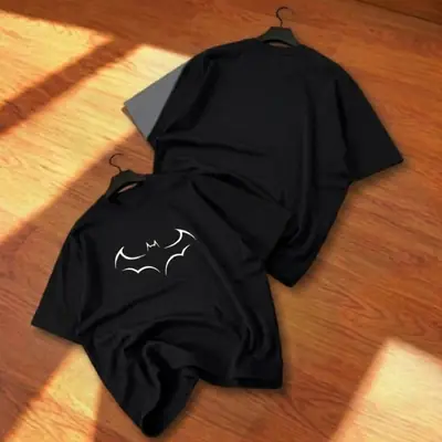 Premium Batman Logo Drop Shoulder T-Shirts - Oversized Fit thumbnail 3