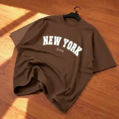 Premium New York Print Drop Shoulder T-Shirts - Oversized Fit