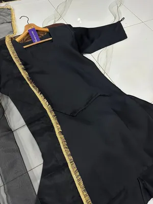 3 Pcs Women's Stitched Silk Lace Work Suit thumbnail 4