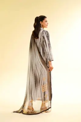 Stylish Printed Lawn Suit for Women - 2 Pcs Shirt and Trouser Set thumbnail 3