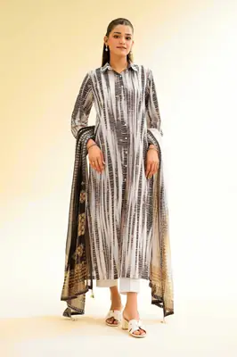 Stylish Printed Lawn Suit for Women - 2 Pcs Shirt and Trouser Set
