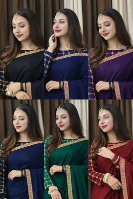 2 Pcs Women's Stitched Shamoz Silk Embroidered Maxi Suit thumbnail 4