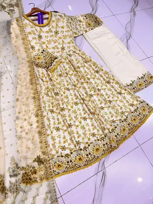 3 Pcs Women's Stitched Lawn Printed Maxi Suit thumbnail 4