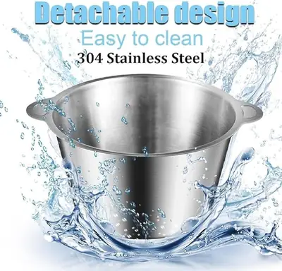 High Quality 3L Electric Chopper Machine Stainless Steel Bowl | 4 Sharp Blades | Meat Grinder & Qeema Maker | Food Processor | Vegetable Fruit Cutter | Powerful Kitchen Appliance thumbnail 8
