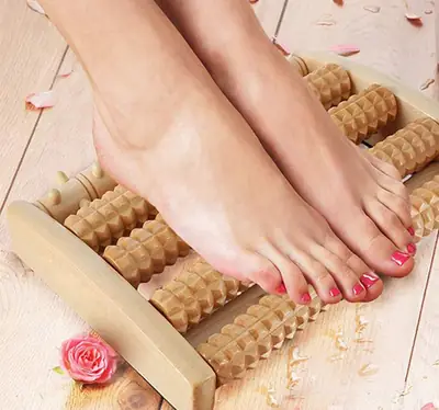 High Quality Natural Wooden Foot Massage Roller – Manual Reflexology Foot Massager