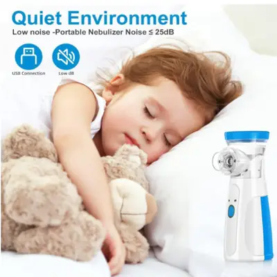 Portable Mesh Nebulizer Machine for Kids & Adults – Rechargeable Handheld Silent Nebulizer thumbnail 3