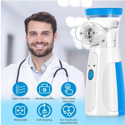 Portable Mesh Nebulizer Machine for Kids & Adults – Rechargeable Handheld Silent Nebulizer thumbnail 5