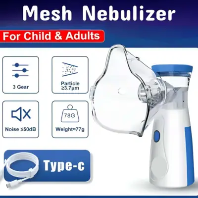 Portable Mesh Nebulizer Machine for Kids & Adults – Rechargeable Handheld Silent Nebulizer thumbnail 8