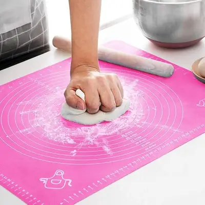 High Quality Large Silicone Roti Mat | Non-Stick Pastry & Fondant Rolling Mat | Reusable Chapati Dough Kneading Sheet | Food Grade Heat Resistant Baking & Rolling Mat thumbnail 1