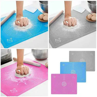 High Quality Large Silicone Roti Mat | Non-Stick Pastry & Fondant Rolling Mat | Reusable Chapati Dough Kneading Sheet | Food Grade Heat Resistant Baking & Rolling Mat thumbnail 5